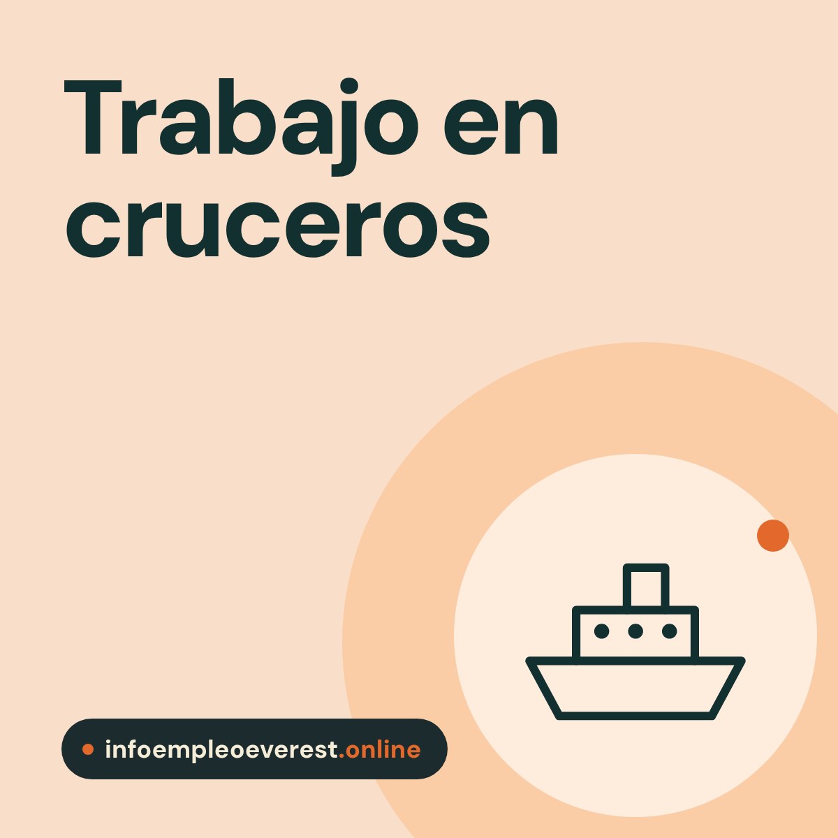 Portada de infoempleoeverest.online: trabajo en cruceros con alojamiento