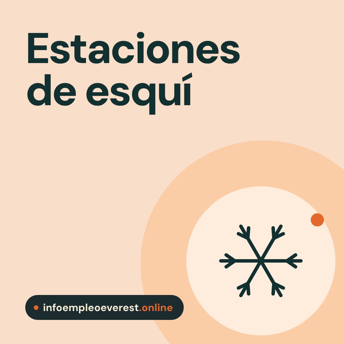 Portada de infoempleoeverest.online: trabajo en estaciones de esquí con alojamiento
