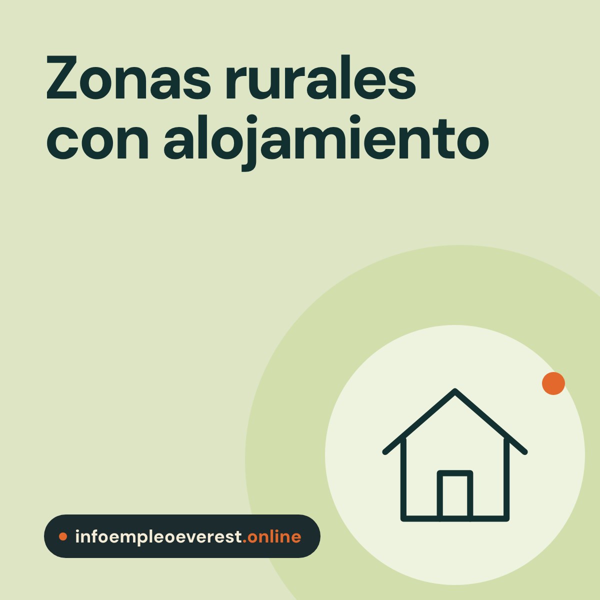 Portada de infoempleoeverest.online: zonas rurales con alojamiento